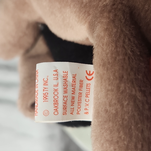 🕸Vintage Ty Beanie Baby Original Ringo the Raccoon 1995 P.V.C. Pellets - Picture 6 of 11